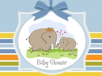 Baby Shower - send Kort og Invitation til Baby Shower