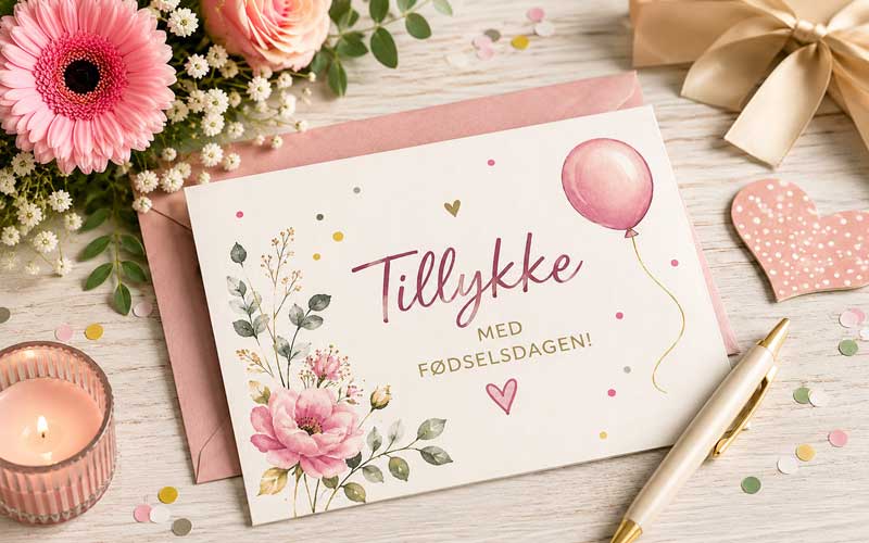 Tekst til fødselsdagskort – skriv en personlig fødselsdagshilsen